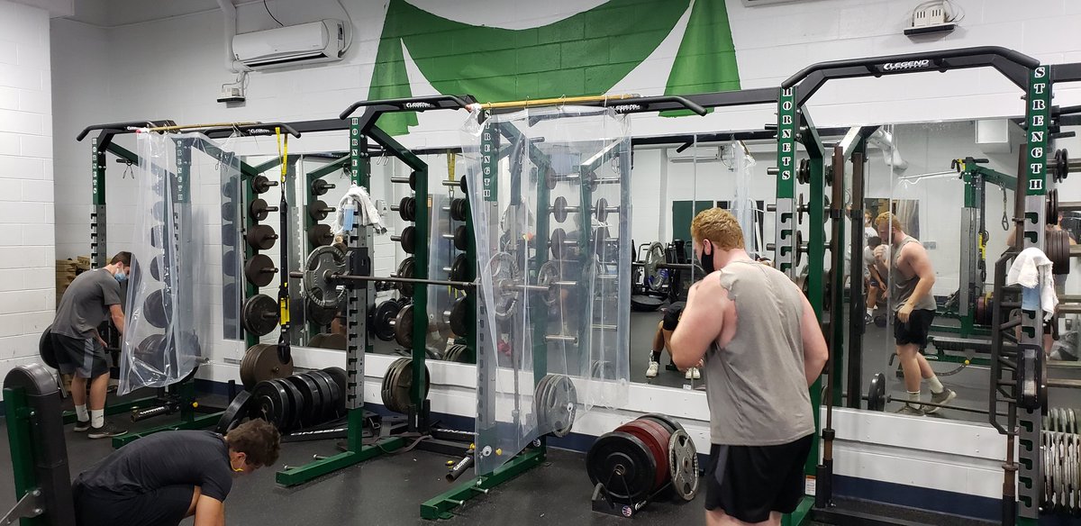MHSWeightRoom's tweet photo. Preparing for the unknown!!! Warriors always stay ready... Lets Gooooo Hornets!!!😷😷😷🐝🐝🐝
#HornetPride #MHSStrong #WipeDowntheBars https://t.co/u9ht8J9Yxo