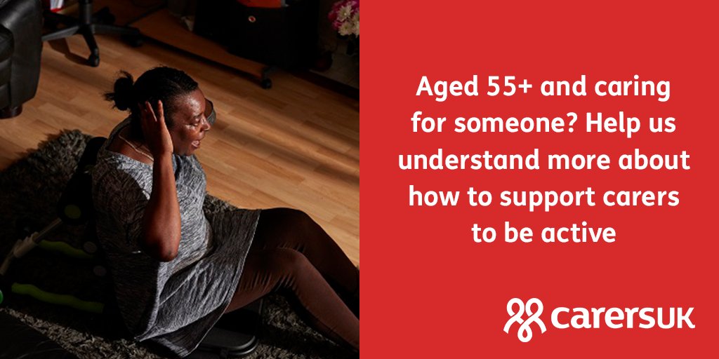 Calling all carers aged over 55 in England! We’re launching a pilot project to help us find out more about the support carers need to take part in physical activity and we need your help! Find out more and register your interest: surveymonkey.co.uk/r/N9Y33C2