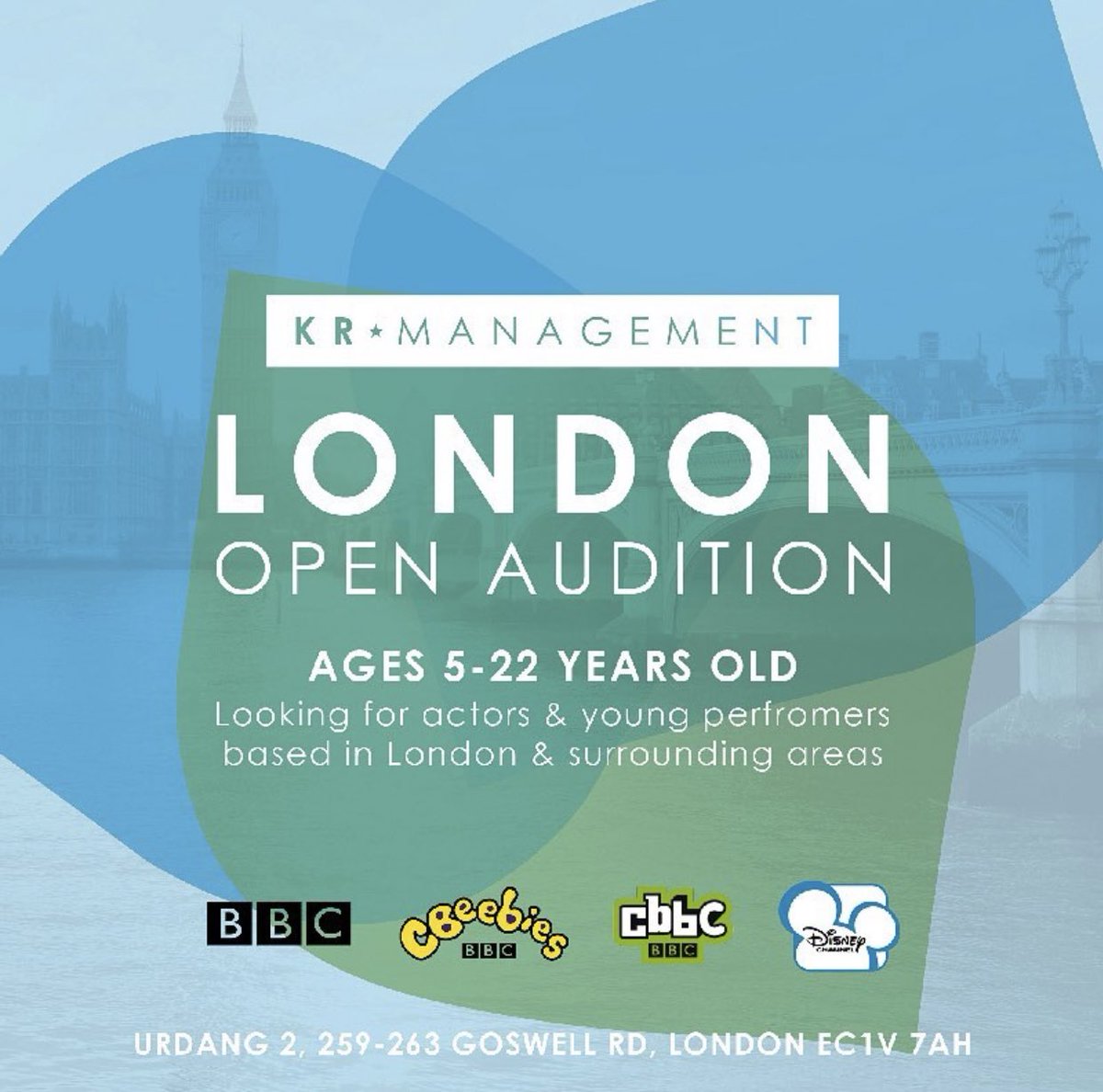 KR Management England is looking for talent⭐️

Is your child between the ages of 5-22, based in England, confident and interested in the performing arts? Then we can't wait to meet them!
Experience is not essential

England, we are coming for YOU!

Info@kr-management.co.uk 

#KRM