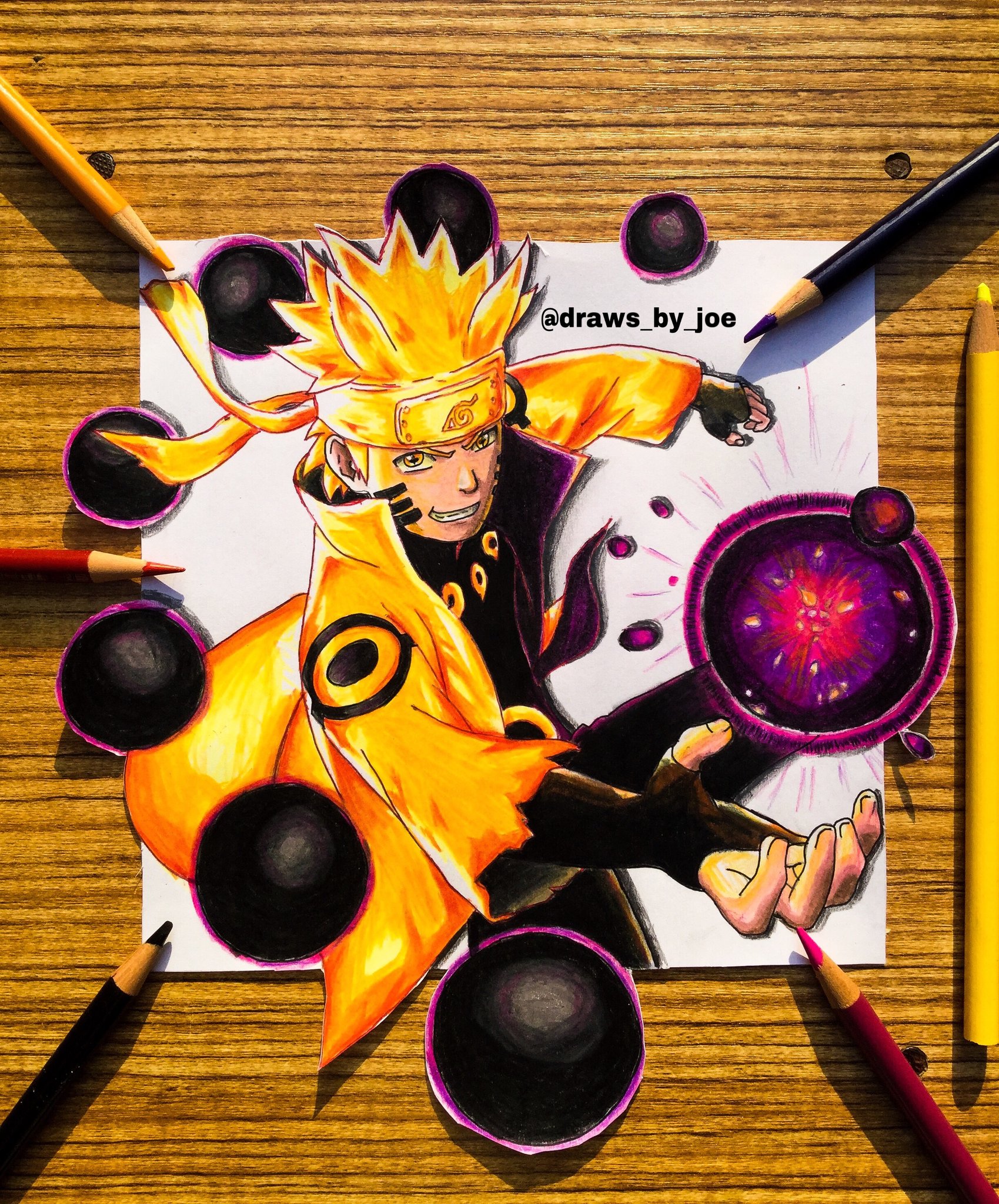 how to draw Naruto ( Sage Mode ) full body