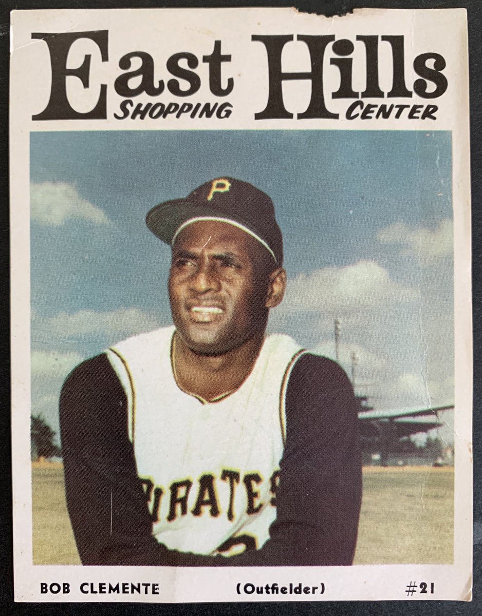 Issued as part of a 1966  @Pirates team set by a defunct shopping plaza in Monroeville, Pa.