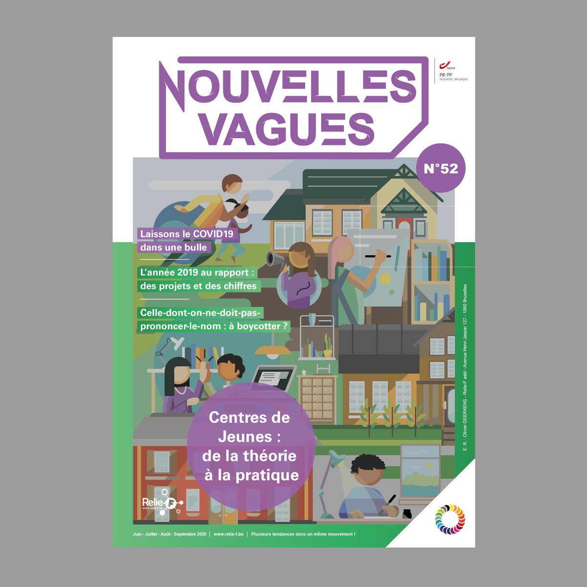 reliefasbl's tweet photo. Voici le Nouvelles Vagues 52 ! Au menu : dossier sur les #CentresdeJeunes, focus sur notre année 2019, carte blanche spéciale #JKRowling par les @CHEFFasbl, proust avec Laetitia de #cribleasbl et focus sur le film #REVENGEPORN de BAO-J au @festiprev !
https://t.co/8Q1bUwYXdH https://t.co/6gZ9Id2P4t