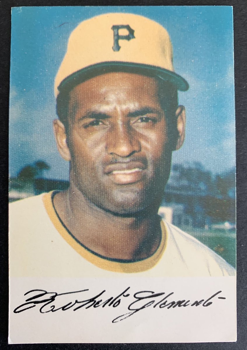 A 1972 Clemente Fan Club card “Sponsored by DAILY JUICE CO., Oakmont, Pa.” The Harmony Dairy versions of these are more scarce.