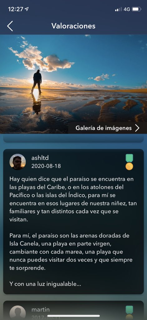 En <a href="/iPlaya_app/">iPlaya</a> tenemos usuarios preciosos 😍 Este comentario sobre la playa de Isla Canela 💛#iPlaya #supercomentarios #fotazas