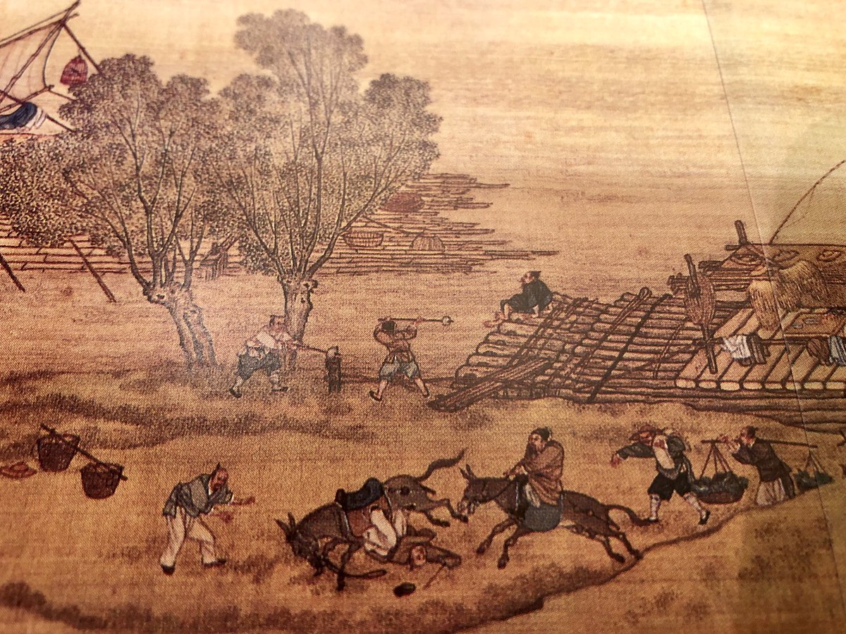 It depicts a journey, through the country along a river to a thriving city. It’s 11metres, or 37 feet, long and features more than 4,000 people - including this guy who just fell off his horse.
