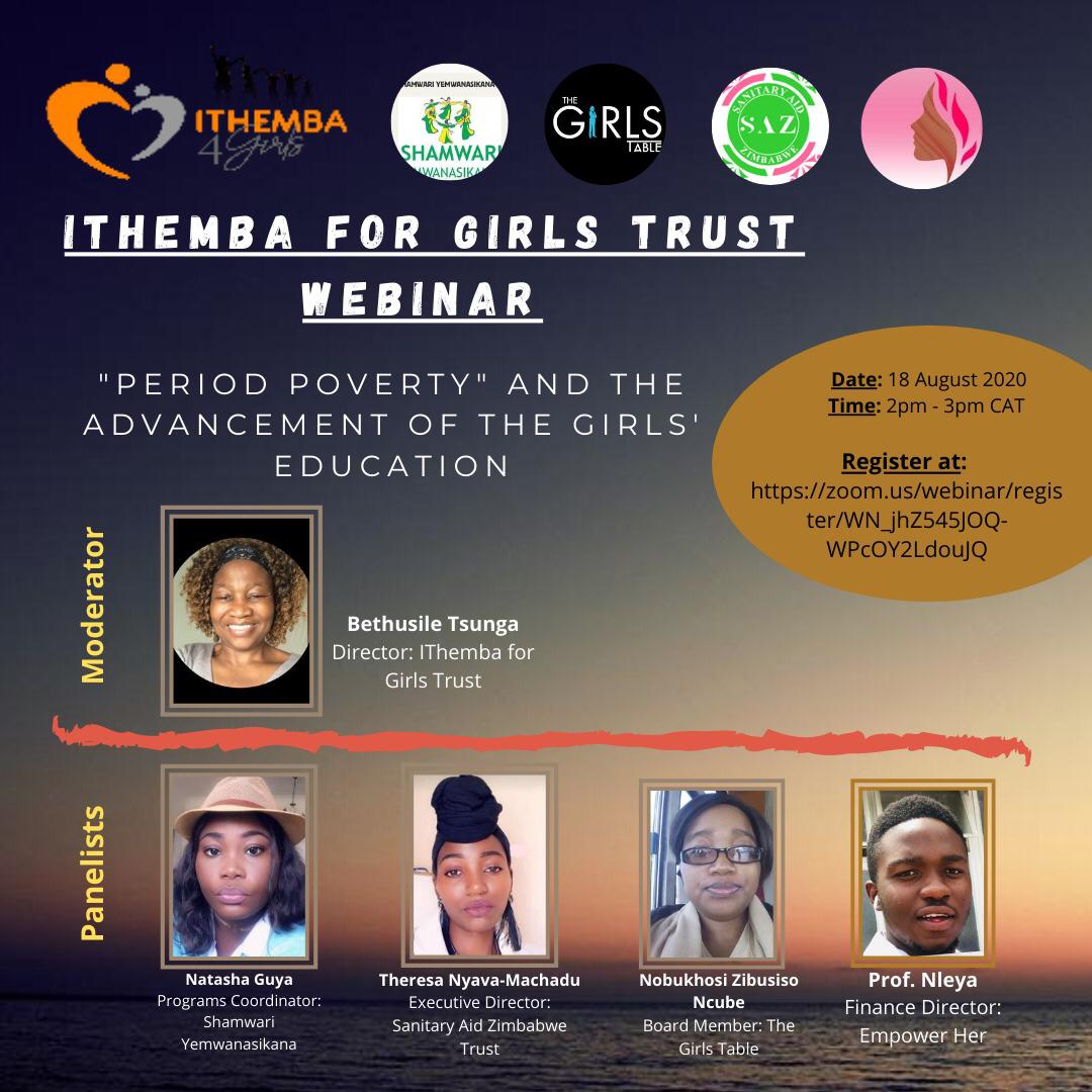 ShamwariyeMwana's tweet photo. Join the conversation on period poverty and the advancement of girls education from 2pm to 3pm which our Programs Coordinator @TashaRuya will be part of.
#EndPeriodPoverty
#GirlsEducation https://t.co/fBFxRYlXY0