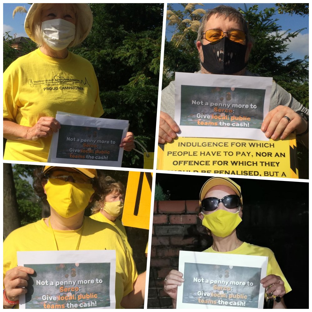 niffhurley's tweet photo. We demand not a penny more to Serco! @MattHancock
 @Keir_Starmer @BorisJohnson @SaveChorleyA_E @We_OwnIt 
 
#TrackandTrace #ScrapSerco #CorruptoVirus #nhsdetectives https://t.co/dsQ2ciFDzT