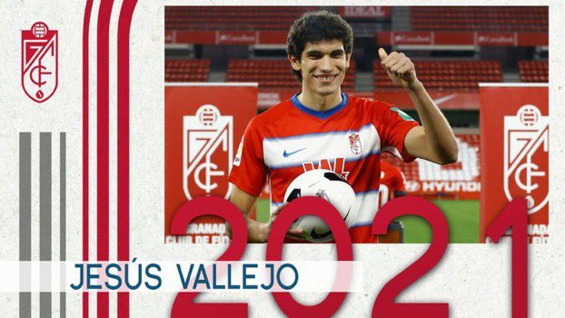  DONE DEAL  - August 18JESÚS VALLEJO(Real Madrid to Granada )Age: 23Country: Spain  Position: Central defenderFee: LoanContract: Until end of the season  #LLL