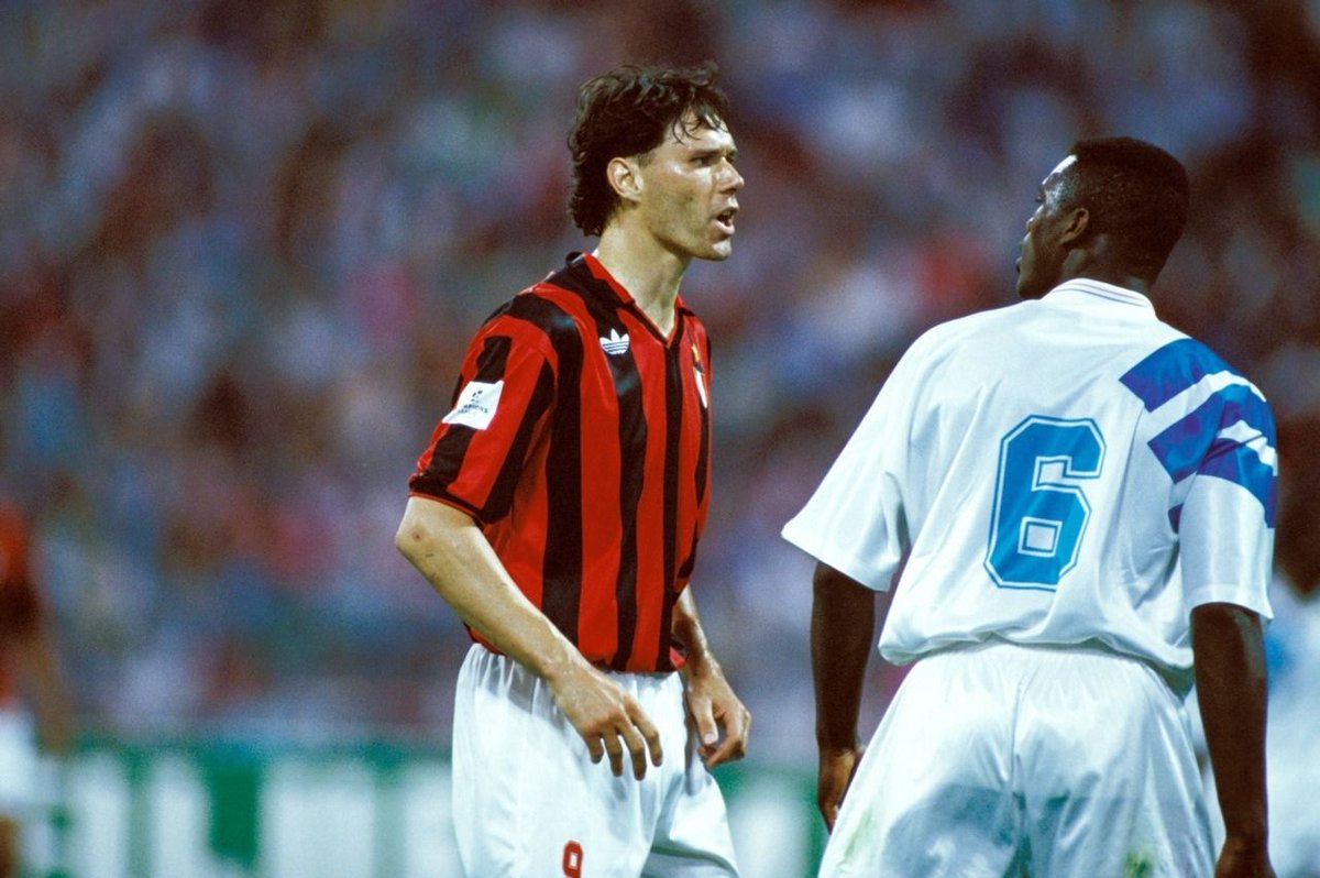 “He was elegance personified. He could score in millions of different ways, and always with an unbelievable touch of class..." explained  @marceldesailly, who arrived in Milan towards the of Marco's time , but had faced off against him with  @OM_English.