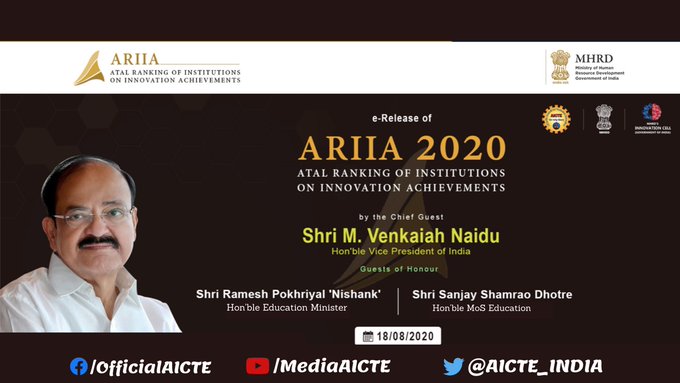 A proud moment for #Telangana <a href="/sr_university/">SR University</a> (formerly SR Engg. College) ranked No.1 in India in #ARIIA2020. 🙏Thank U all Supporters &amp; Believers🙏<a href="/IndiaDST/">DSTIndia</a> <a href="/AICTE_INDIA/">AICTE</a> <a href="/srixincubator/">SRiX - SR Innovation Exchange</a> <a href="/GoI_MeitY/">Ministry of Electronics & IT</a>  @SabithaindraTRS <a href="/DrRanjithReddy/">Dr Ranjith Reddy</a> <a href="/jayesh_ranjan/">Jayesh Ranjan</a> <a href="/mhrd_innovation/">MOE's Innovation Cell- GOI</a> #Entrepreneurship