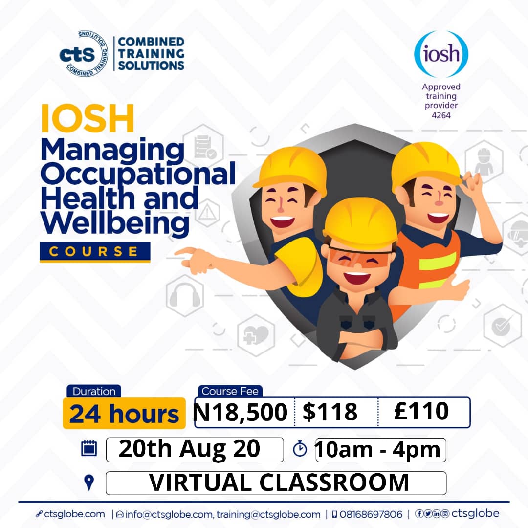 CTSGlobe's tweet photo. Visit https://t.co/MtD4tNwrjL to get started!
Contact info@ctsglobe.com or
Call 08168697806
.
.
.
#safetypractitioners #healthandsafety #IOSH #Lagosstatesafetycommission #safetyconsultant #trainingprovider #healthandsafetytraining #HSE https://t.co/ubxax39bei