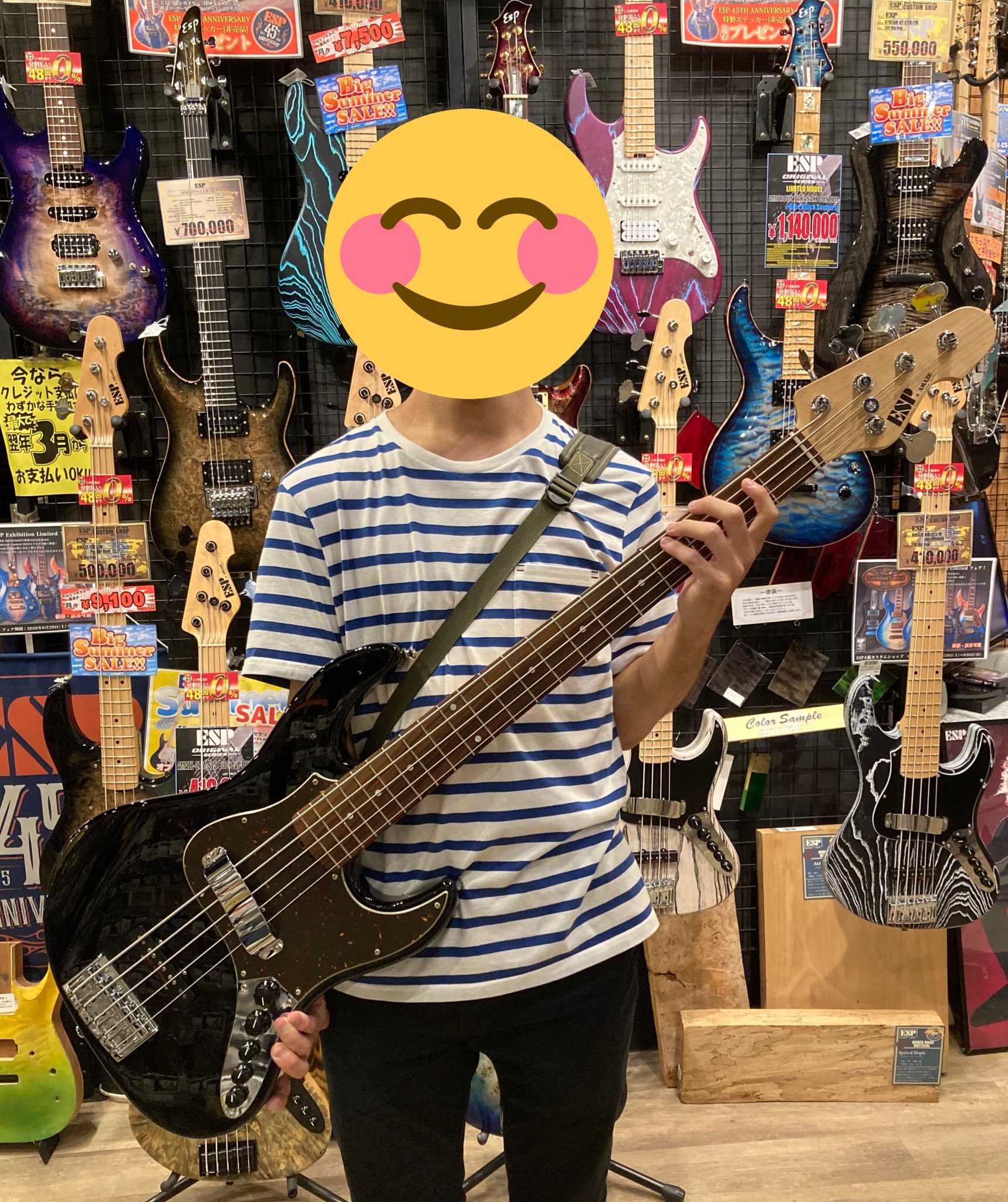 ジャズベ5弦 ベースギター ESP AMAZE-SL5/Black/R - ベース ジャズベ5弦 ベースギター ESP AMAZE-SL5/Black/R - ベース