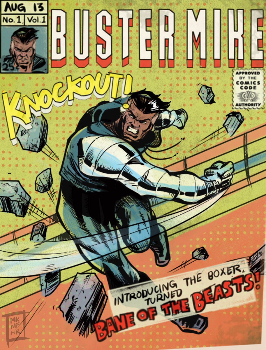 DrawINKbenilde's tweet photo. KNOCKOUT!
Read all about it! An ex-boxer turned secret hero out to fight monsters and defend citizens!
BUSTER MIKE IS OUT NOW!
READ IT FOR FREE HERE:
https://t.co/AEPEF7UJuV
-
Fan art by Adrian Paguirigan
#DrawINK #BusterMike https://t.co/MHItWCPVgs