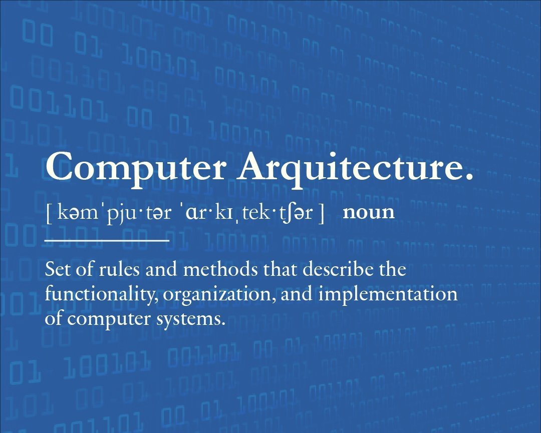 ref_sys's tweet image. #Computer_architecture! Any type of eletronic device can't work without it! 💻💙
It involves instruction set architecture, microarchitecture and logic design, and overall implementation. 👀⌛