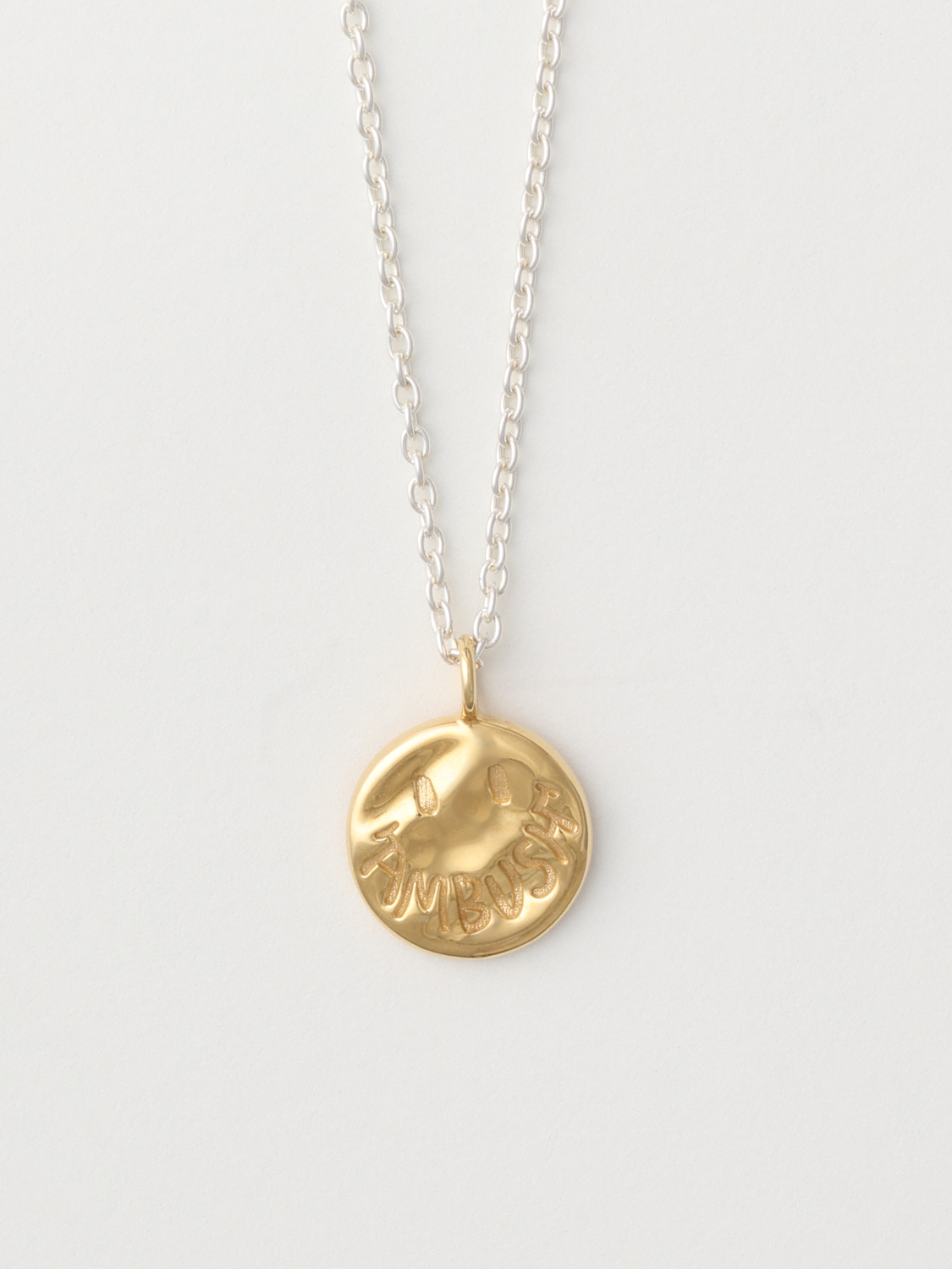 AMBUSH on X Express yourself your way with our sterling silver SMILEY CHARM NECKLACE. Yours to own in both SILVER and GOLD. FREE SHIPPING ON ALL ITEMS https t kavRHF8SgO AMBUSH SMILEYCHARMNECKLACE ...