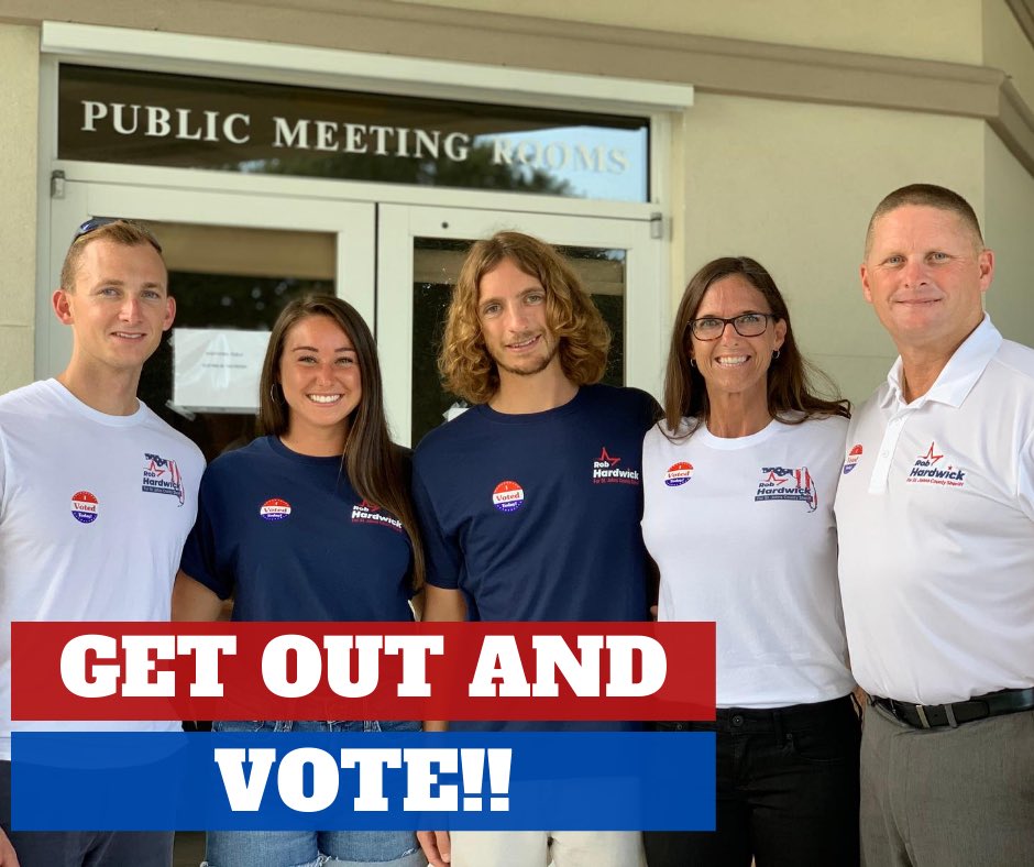 TODAY IS THE DAY!! Polls are OPEN until 7pm tonight!! When you go to cast your ballot, I would be honored to earn your VOTE! 

Get out and VOTE, St. Johns County!! ✅🇺🇸✅
