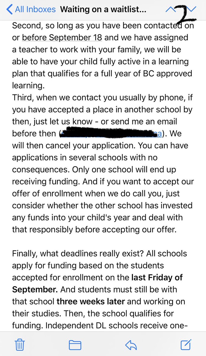 I have been sent some “welcome” emails from parents who are pulling out of  #BCED. Look at the content. This DL encourages getting a book from Costco and encourages them to homeschool, which nets DL funds, pulls funds from local school & leaves family without support.  #bcpoli