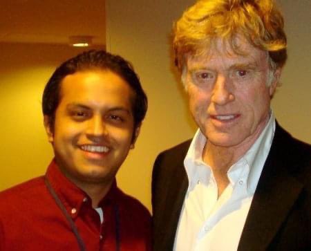 Happy Birthday to Robert Redford! His wife actually took this photo of us back in 2007 in Chicago. 