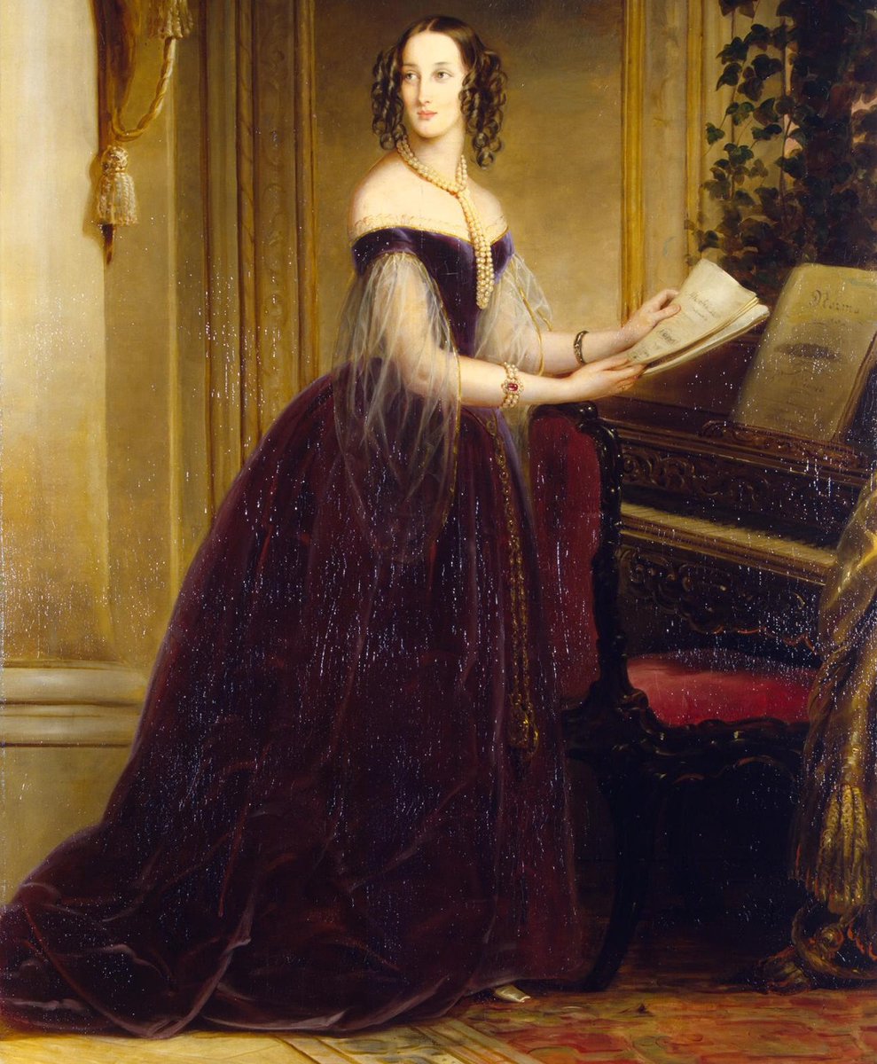 OldPortraiture's tweet photo. Born #OnThisDay in 1819: Grand Duchess #MariaofRussia (1819-76), Duchess of Leuchtenberg, daughter of Emperor #NicholasI
Portrait by #ChristinaRobertson (1796-1854), 1841
#MariaNikolaievna #МарияНиколаевна #Romanov #WomenArtist https://t.co/5yFBaazNb7