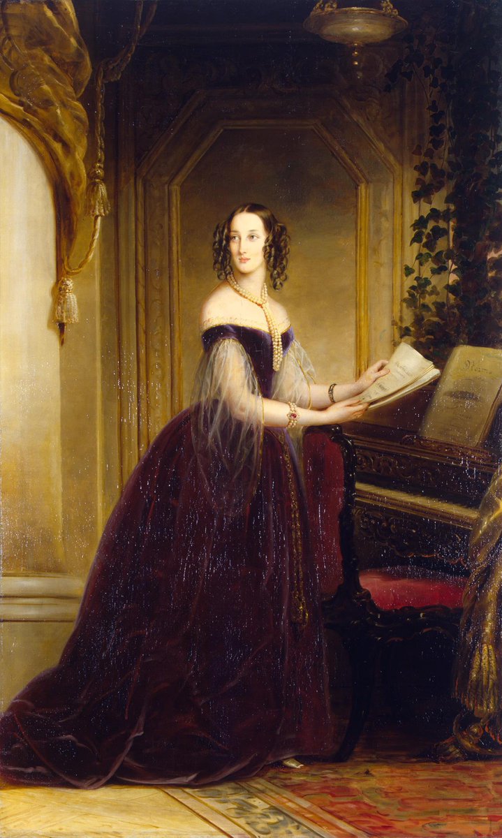 OldPortraiture's tweet photo. Born #OnThisDay in 1819: Grand Duchess #MariaofRussia (1819-76), Duchess of Leuchtenberg, daughter of Emperor #NicholasI
Portrait by #ChristinaRobertson (1796-1854), 1841
#MariaNikolaievna #МарияНиколаевна #Romanov #WomenArtist https://t.co/5yFBaazNb7