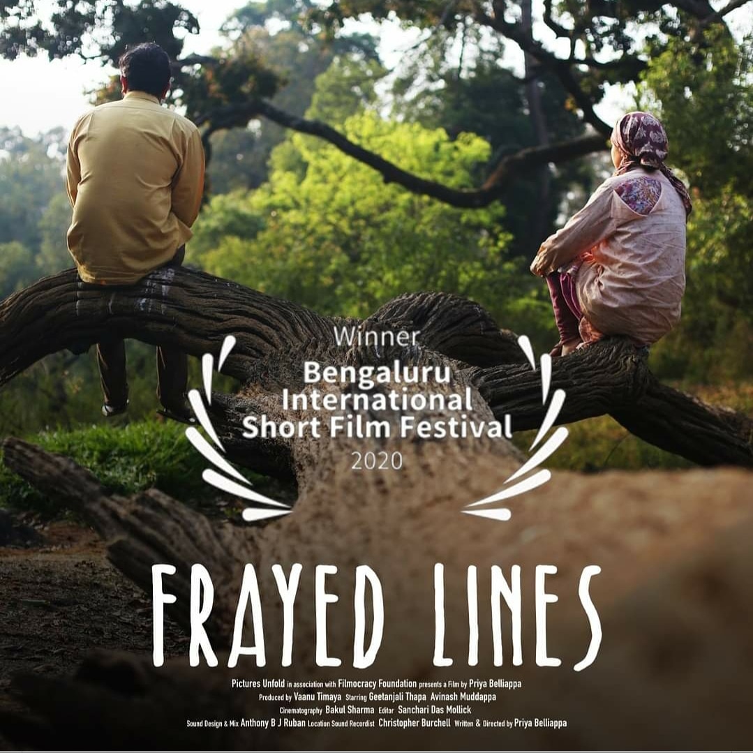 BangaloreTimes1's tweet photo. Filmmaker @PriyaBelliappa 's short film Frayed Lines wins big at the Bengaluru International Short Film Festival https://t.co/21pIslp8qS