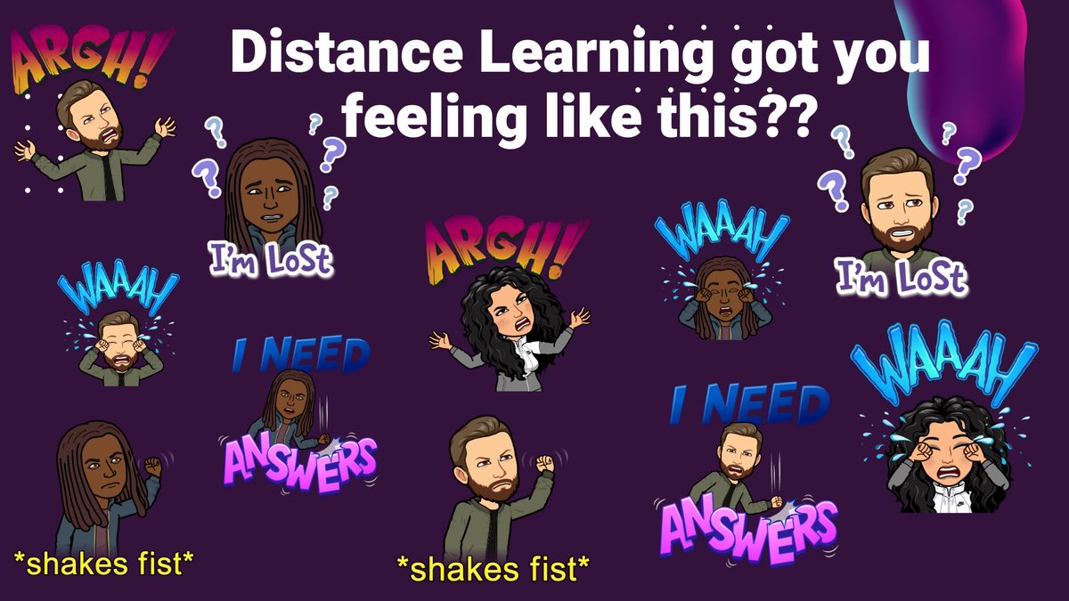 ExploreASE's tweet photo. If you woke up feeling like this....
First of all, breathe!!!!
Second, check your schoology messages. We have sent you a video explaining what you need to do. Watch it. It is helpful!!  
Demski and Jensen will see you at 1:15pm for our Zoom meeting. Link on schoology. https://t.co/vVFddqTdTB