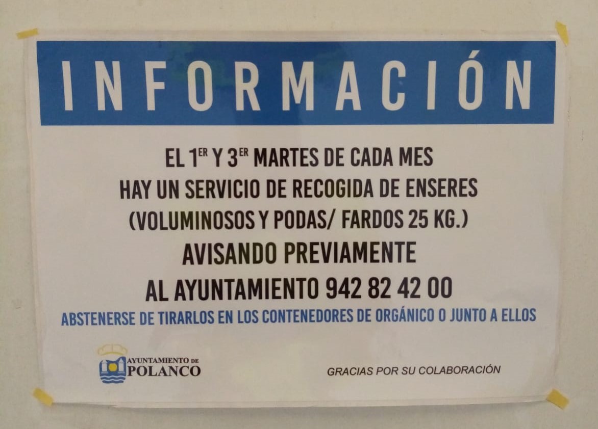 AytoPolanco's tweet photo. #PolancoInforma | Recogida de enseres
Ayuntamiento instalará carteles junto contenedores de basura, informando condiciones de funcionamiento del servicio de recogida de enseres voluminosos, podas y fardos de hasta 25 kg. ante el reiterado incumplimiento de las mismas
Más 👇 https://t.co/uf8FUVBPnp