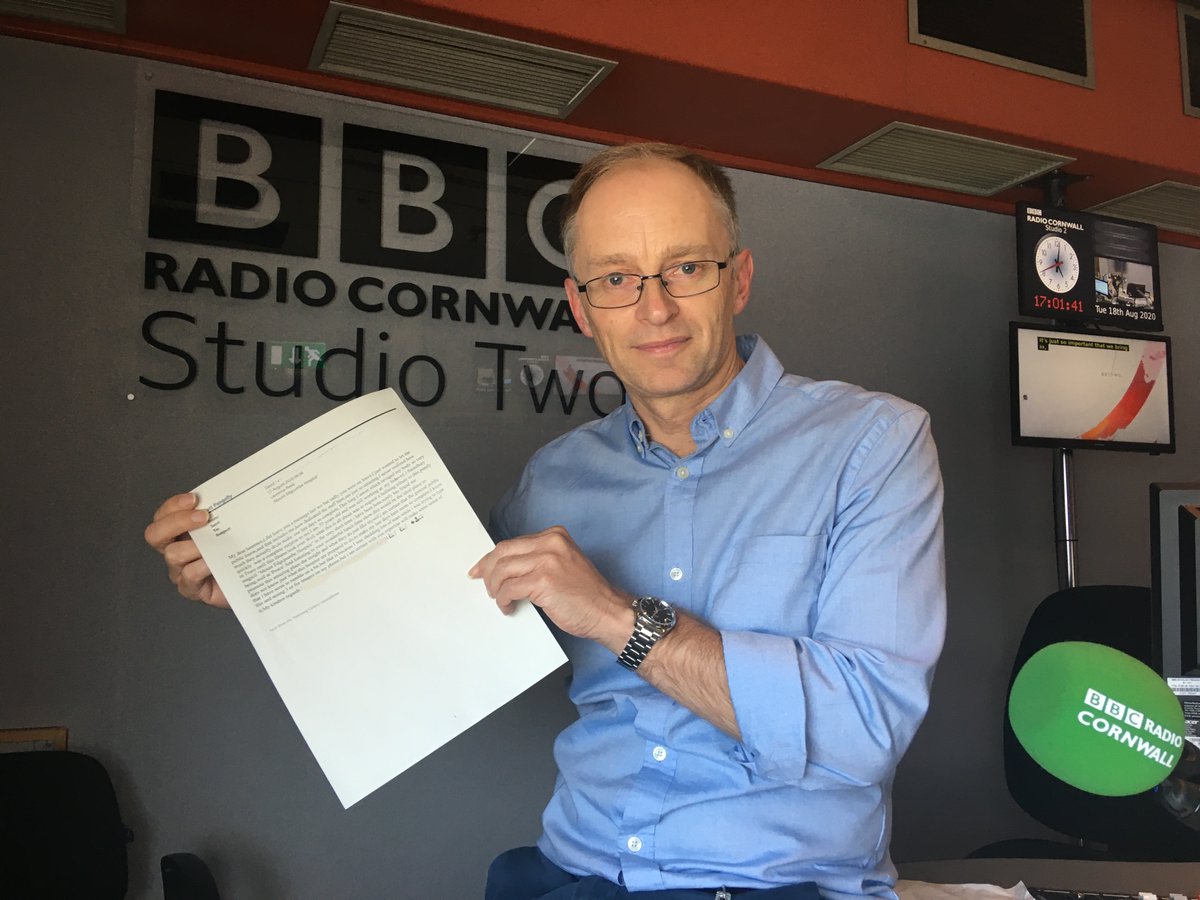 BBCCornwall's tweet image. "My dear Laurence .." 

David, 77, has terminal lung cancer. He wrote us an email to pay tribute to the "amazing" care he was getting @Cornwallhospice 

A moving moment for Justin Leigh @BBCSpotlight as he sits in for @laurencereed 

Listen back ➡️ bbc.in/2FBDuMs ⬅️