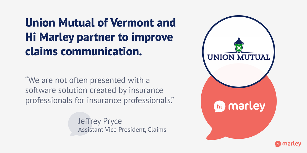 HiMarleyInc's tweet photo. Read how @Union_Mutual’s superior service and dedication to #innovation is enhancing the customer experience. https://t.co/ACw07eGgzV

#insurtech #insuranceindustry #claimstech #customersatisfaction #insurance https://t.co/tSHpabhgnT