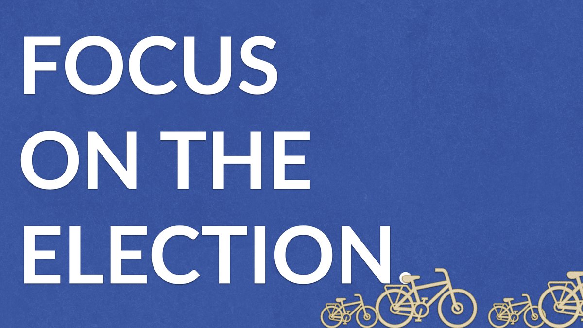 We're pressing pause on our Bike Streets work until after the election. We're redirecting every single volunteer hour we have to making the election a success. We encourage you to find an election effort that moves you, roll up your sleeves, and go deep.