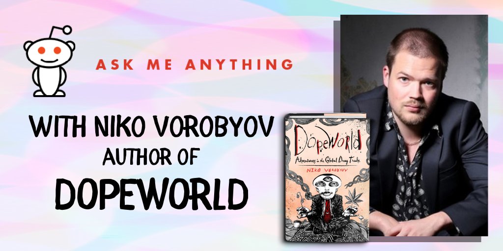 StMartinsPress's tweet photo. Happening NOW! Head over to @reddit_AMA and ask DOPEWORLD author Niko Vorobyov (@Lemmiwinks_III) about his journey across the globe, thoughts on drugs, and anything else!
https://t.co/LhxtjJNReP https://t.co/EQHM00lLcZ