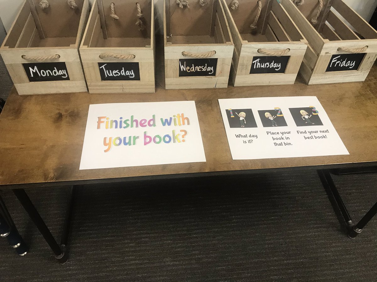 kyndrahartzler's tweet photo. Setting up my classroom library with a new component! Books will sit a week before I reshelve them! #ExploreWells @CFISD_ELAR2_5 @CFISDWells #CfisdChat https://t.co/Wmxg69A7pU