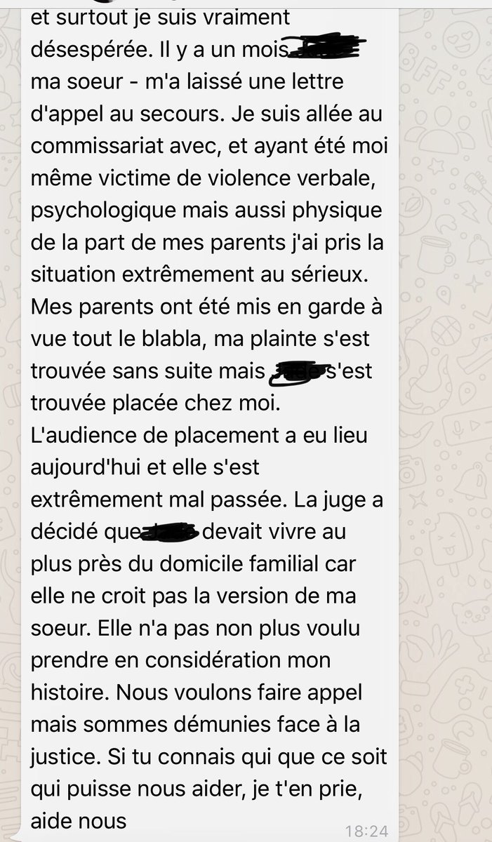 Lasouizzi's tweet photo. Bonjour à tous, si vous connaissez un(e) avocat(e), une association ou quoi que ce soit qui pourrait venir en aide à une amie dont la situation est plus que préoccupante venez DM svp. C’est assez urgent et potentiellement tres grave comme situation. Merci de votre aide. https://t.co/GHGZti7sKz
