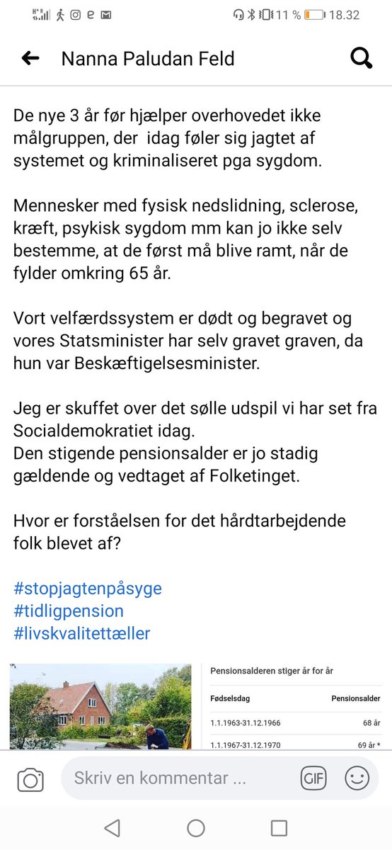 FeldNanna's tweet photo. Det nye udspil til tidlig #pension er spil for galleriet og #kejserensnyeklæder om igen
At en brolægger kan gå på pension når han er 67 år har intet med forståelse for nedslidte at gøre!

Den aftalte stigning af pensionsalderen fastholdes jo!
#wakeup 
#dkmedier #dkpol

#arne https://t.co/q8zLvP6eAA