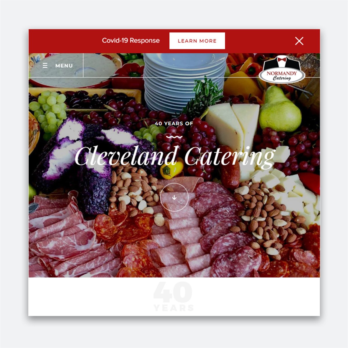 When celebrating 40+ years in business <a href="/NormandyCaters/">Normandy Catering</a> 
 wanted a new website to showcase how they have grown over the years and all their lines of business. Explore their website. bit.ly/3fuqg04