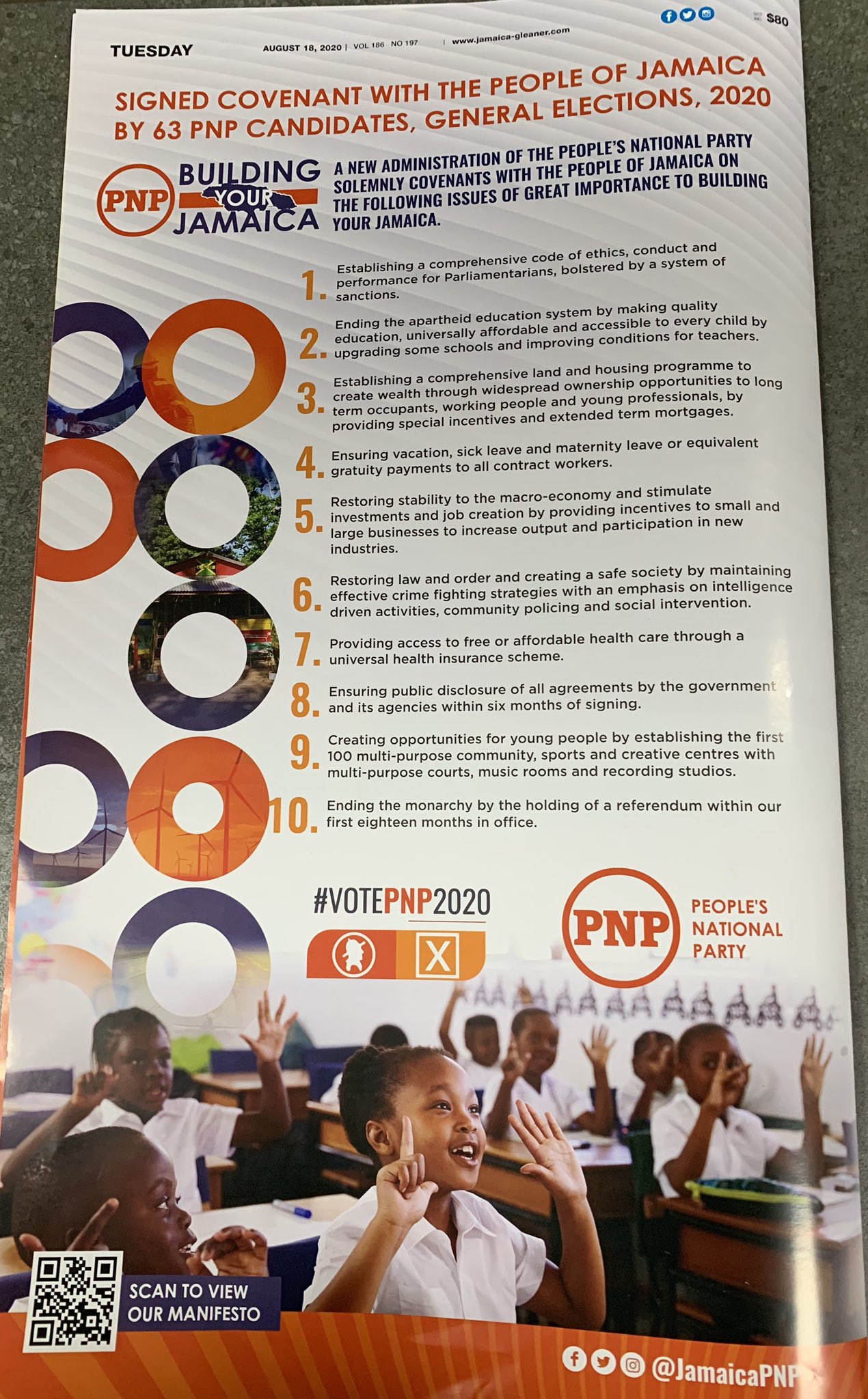 Pnp Jamaica Oshane Jamaicagleaner Drpeterphillips You Just Need To Open Your Phone Camera And Place Over The Qr Code And It Will Take You To The Website Twitter