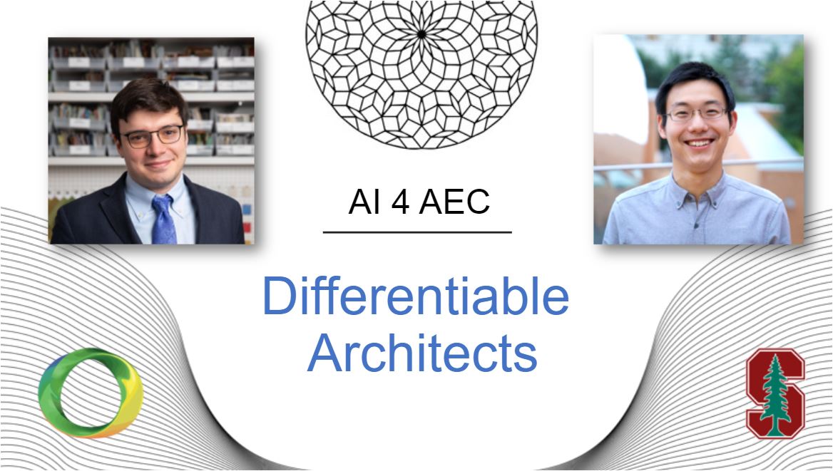 albertotono3's tweet photo. ✏️@jiajunwu_cs and I will talk about AI in Architecture at @Stanford @StanfordEng @StanfordAILab @AI4_AEC #3DGAN #deeplearning #aec #ai4aec You can register here: 👉https://t.co/26ujBjJDNW. Thanks to @ir0armeni @fischermartin @silviocinguetta for the opportunity 🙏🙏 https://t.co/TcCyvuSau2