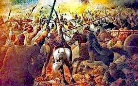 And subjected to incessant torture, pillage and massacres, but not of how we ferociously resisted them, fought back, and even won many a time. We know how the Turks, the Uzbeks, and even the Mughals invaded India and tried to subjugate her to Islamic influence.