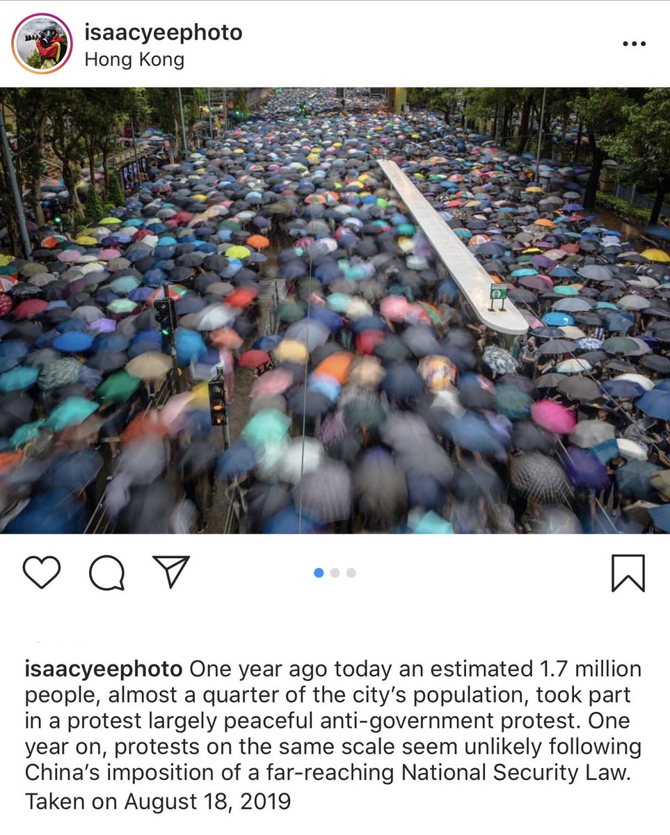 AngelChan852's tweet photo. One year ago (18.8.2019), 1.7million #HongKongers attended peaceful march in pouring rain. Hong Kong began with peaceful protests, it was the #HKPolice who pushed escalating violence tactics.

#HongKongProtests #HongKong https://t.co/49M4QB3Ps7