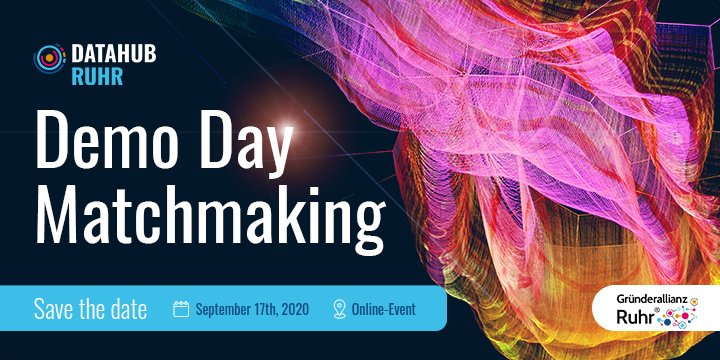 Gruenderallianz's tweet photo. Dieses Jahr ist viel passiert - auch für die #Startups & Partner des #DataHubRuhr waren die letzten 3 Monate super spannend! Beim virutellen DataHub Ruhr Demo Day erwarten euch
🔥8 Data Success Stories
🔥Keynote: Digitize or die!
💰15000 Euro Siegerprämie
https://t.co/k18G3v5rmR https://t.co/ilkUGAk6xn