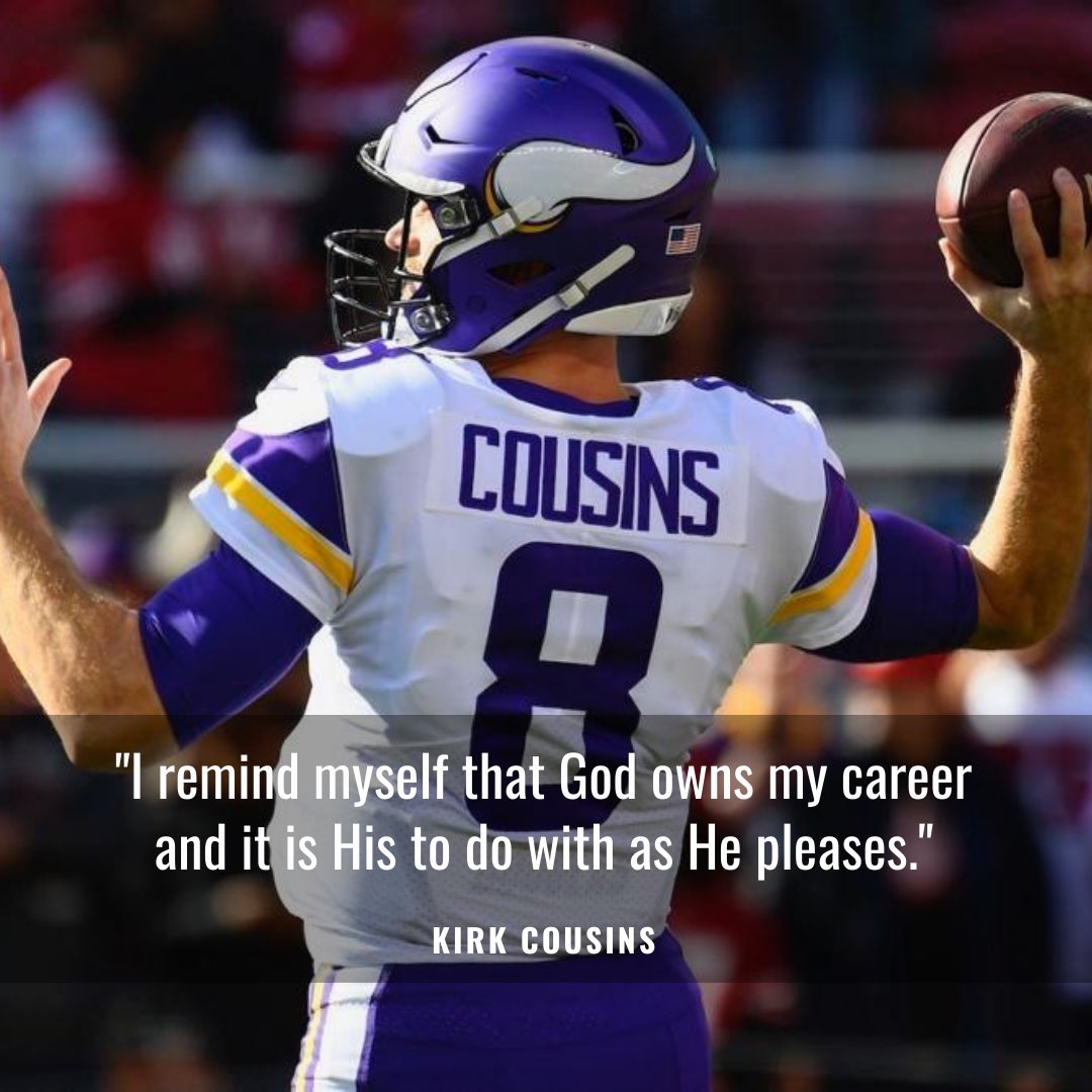 HisHuddle's tweet photo. Check out how @Vikings Quarterback, @KirkCousins8 , is using his platform to help and serve others: https://t.co/ueggs2r382

#hishuddle #Vikings  #Skol #audienceofone #christianathletes #Bible #encouragement #faith #bibleverse #christianblogger #christian https://t.co/vFVaTUcr2t