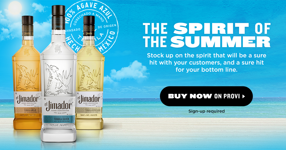 Summer is a state of mind, and consumers this summer have El Jimador on their minds. One of the top 10 tequilas worldwide, El Jimador can deliver a big win for your business. Visit our Provi page to find out more and place your order. https://t.co/WcjicJLWpV https://t.co/HolnnyDx2Q