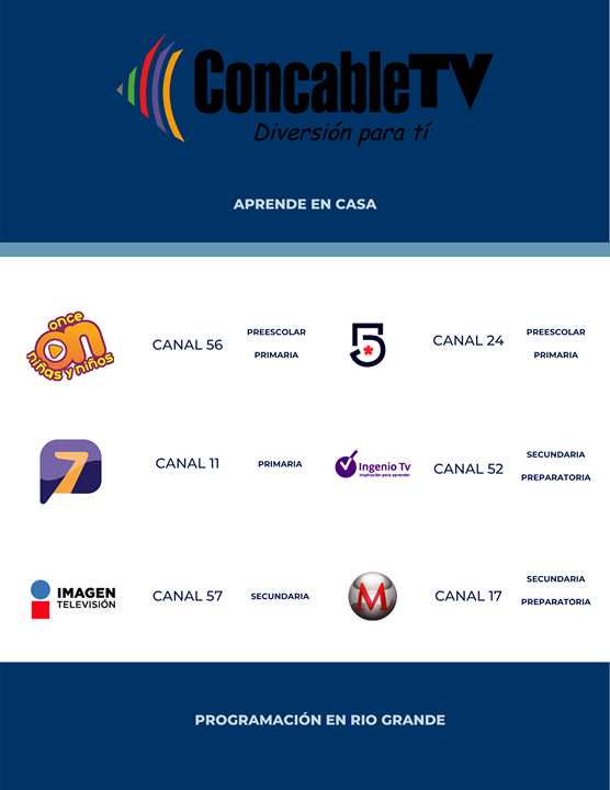 #AprendoEnCasa con Concable TV #riogrande #DiversionParati