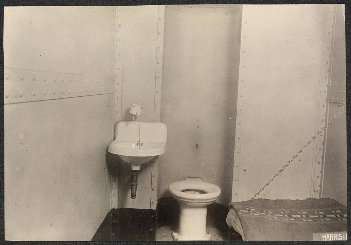 Her cell-mate, Lucy Burns, was forced to stand with her hands handcuffed to the bars over her head. There was an open toilet in the cell that had to be flushed from outside by the guard. “It was as though one were in a zoo with the open bars leading into the corridor.”