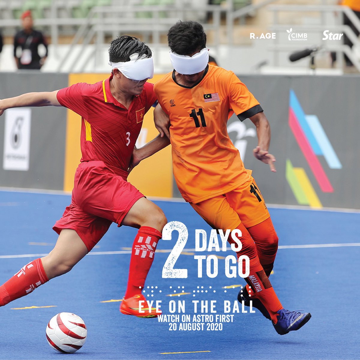 thestar_rage's tweet photo. Are you ready to catch @EyeOnTheBallDoc on Astro First this #BulanMerdeka 🇲🇾?
.
The film is based on the true story of a group of Malaysian blind footballers who set their sights on becoming professional players. Will they see their dreams come true?
#Malaysia #Merdeka #EOTB https://t.co/RVOFav1hzo