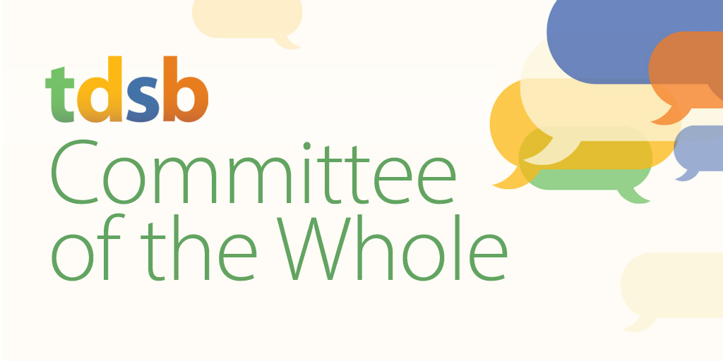 Today - Special  @tdsb Committee of the Whole at 4:30 - staff will present further revised models for  #ReturntoSchool and a number of motions to come before the Board - Agenda here  https://www.tdsb.on.ca/Leadership/Boardroom/Agenda-Minutes Please join us here  https://www.tdsb.on.ca/Leadership/Boardroom/Live-Webcast-of-Meetings I will be live tweeting...