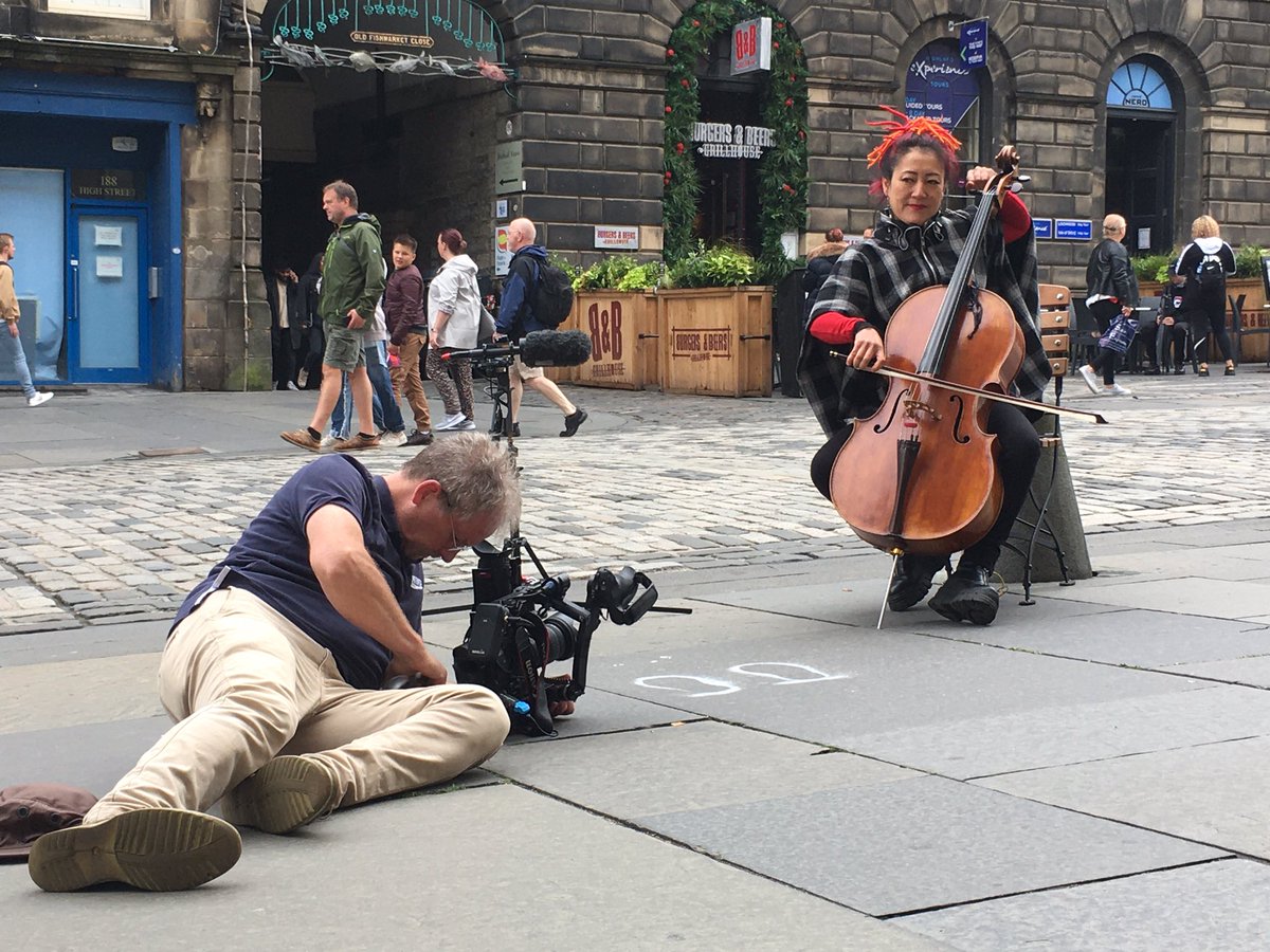 Up the High Street with <a href="/peterDibdin/">Peter Dibdin</a>. Just finished our #NothingToReviewHere shot for the day when we bumped into the awesome @sualee1 - recording a segment for <a href="/MaggiesCentres/">Maggie's Centres</a> Virtual Culture Crawl...
<a href="/edfringe/">Edinburgh Festival Fringe</a> might be cancelled, but Edinburgh lives on!