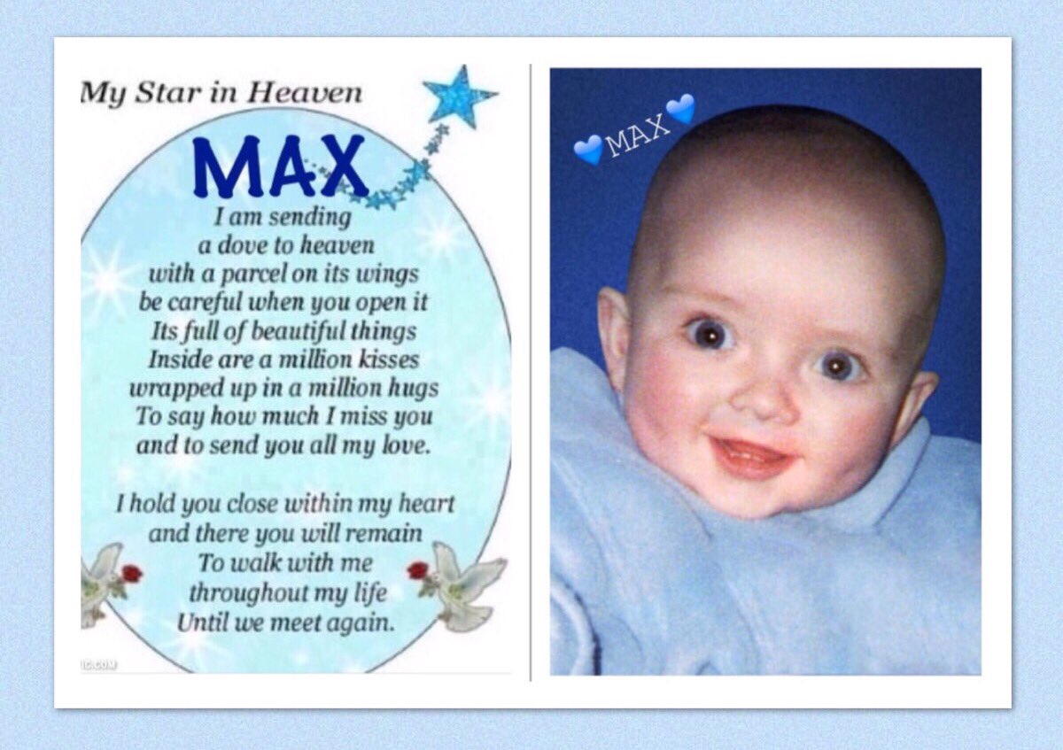 #Today we should be celebrating with MAX on his 20th Birthday. 💔 not the case but feel him with us &amp; will be marking his special day as always. Spare a thought, smile a smile-do something that makes you happy, as Max always brought us joy &amp; made us so happy 💙🙏🎂 <a href="/BABYMAXFund/">BabyMaxWingsOfLove</a>