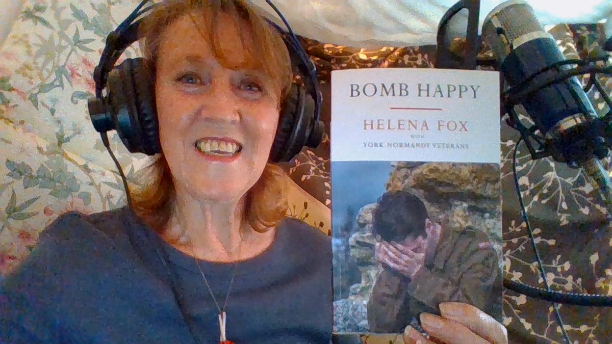 EverwitchTC's tweet image. We've had a fantastic morning recording Queenie's monologues for #BombHappy. Beryl, pictured, used a step ladder to create her recording tent and even switched the water off at the stopcock to prevent background noise. Now that is commitment! #VEDay75
