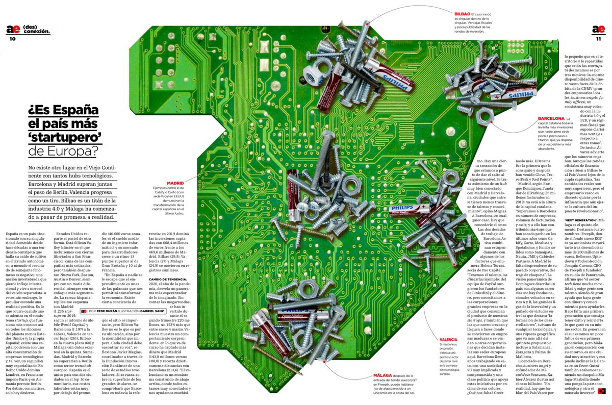 davmiranda's tweet photo. España, país startupero (vía Actualidad Económica). No creo que el más, pero mucho ha cambiado el panorama en los últimos años. https://t.co/cDEporbUgR